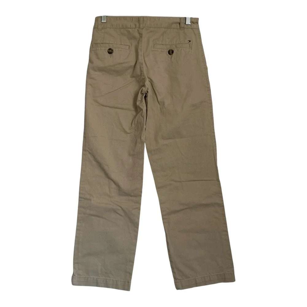Tommy Hilfiger Chino Pants Size 14 Boys Beige Cotton Straight Leg School Preppy